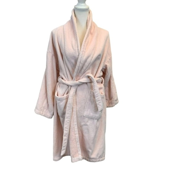 Haven light pink cotton waffle belted robe women’s l/Xl - Picture 3 of 4